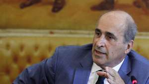 O deputado socialista e relator da Comissão Eventual de Inquérito Parlamentar às perdas registadas pelo Novo Banco e imputadas ao Fundo de Resolução, Fernando Anastácio, durante a apresentação do relatório da referida comissão na Assembleia da República, em Lisboa, 20 de julho de 2021. ANTÓNIO COTRIM/LUSA