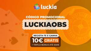 Novo Bónus Código Promocional Luckia 2026