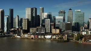 epa12389192 A general view of Canary Wharf, London’s financial heart, in London, Britain, 19 September 2025. According to the Office for National Statistics (ONS), UK government borrowing reached 18 billion pounds sterling in August 2025, the highest August figure for five years.  EPA/ANDY RAIN