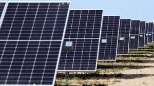 Central Solar Fotovoltaica de Pessegueiro, no dia da inauguração pelo ministro do Ambiente e Ação Climática, Duarte Cordeiro (ausente da fotografia), em Setúbal, 29 de março de 2023. ANTÓNIO COTRIM/LUSA
