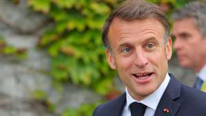 epa11413172 French President Emmanuel Macron arrives for the opening ceremony of the Summit on Peace in Ukraine at the Buergenstock Resort in Stansstad, near Lucerne, Switzerland, 15 June 2024. International heads of state gather on 15 and 16 June at the Buergenstock Resort in central Switzerland for the two-day Summit on Peace in Ukraine.  EPA/Denis Balibouse / POOL    EDITORIAL USE ONLY  EDITORIAL USE ONLY