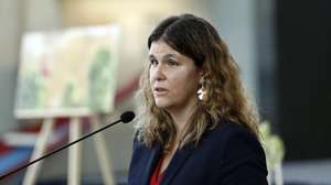 A secretária de Estado da Inclusão das Pessoas com Deficiência, Ana Sofia Antunes, intervém na sessão de encerramento da cerimónia comemorativa do 30.º Aniversário da Convenção sobre os Direitos da Criança, iniciativa da Comissão Nacional de Promoção dos Direitos e Proteção das Crianças e Jovens, no Pavilhão das Galeotas do Museu de Marinha, em Lisboa, 20 de novembro de 2019. ANTÓNIO PEDRO SANTOS/LUSA