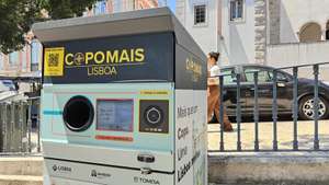 Máquina de entrega CopoMais, sistema de copos reutilizáveis da Tomra
