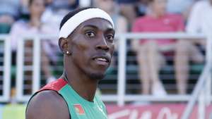 epa10089078 Pedro Pichardo of Portugal reacts in the men's Triple Jump Final, at the World Athletics Championships Oregon22, at Hayward Field, in Eugene, Oregon, USA, 23 July 2022.  EPA/Robert Ghement