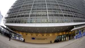 epa08026182 A photo taken with a fisheye lens shows the European Commission headquarters in Brussels, Belgium, 26 November 2019. President-Elect of the European Commission Ursula von der Leyen on 27 November 2019 will present her team of Commissioners-designate and the new Commission's programme to the European Parliament in Strasbourg, France. Members of the European Parliament (MEPs) will then discuss and decide (by simple majority) whether to elect the College of Commissioners or not.  EPA/OLIVIER HOSLET