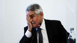 O presidente do Conselho de Administração da Promovalor, Luís Filipe Vieira, fala perante a Comissão Eventual de Inquérito Parlamentar às perdas registadas pelo Novo Banco e imputadas ao Fundo de Resolução, na Assembleia da República, em Lisboa, 10 de maio de 2021. ANTÓNIO COTRIM/LUSA
