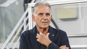 epa10856400 Carlos Queiroz, head coach of Qatar, reacts  during the International Friendly soccer match between Qatar and  Russia at Al Janoub Stadium, Al Wakrah, Qatar, 12 September 2023.  EPA/NOUSHAD THEKKAYIL