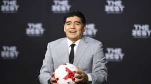 epa08841528 (FILE) - Argentinian soccer legend Diego Armando Maradona poses for photographers as he arrives prior to the FIFA Awards 2016 gala at the Swiss TV studio in Zurich, Switzerland, 09 January 2017 (re-issued on 25 November 2020). Diego Maradona has died after a heart attack, media reports claimed on 25 November 2020.  EPA/WALTER BIERI *** Local Caption *** 53218238