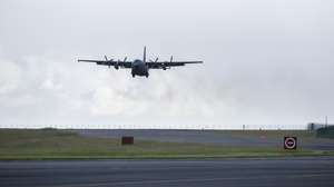 Base das Lajes onde hoje decorreu a cerimónia conjunta com o Destacamento da Força Aérea dos Estados Unidos da América, 65th Air Base Group (65th ABG), para a inauguração oficial de uma "Permanent Lajes Landing Zone (PLLZ)", Ilha Terceira, Açores, 21 de outubro de 2020. ANTÓNIO ARAÚJO/LUSA