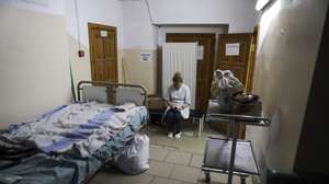 A nurse works on the shelter of the  the Zhytomyr Regional Perinatal Center in Zhytomyr, Ukrain, 20th March 2022. This Center was bombarded on the early morning of 2th of March. Russian troops entered Ukraine on 24 February prompting the country's president to declare martial law and triggering a series of announcements by Western countries to impose severe economic sanctions on Russia. MIGUEL A. LOPES/LUSA