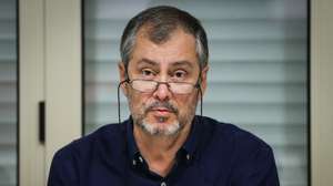 O secretário-geral da FENPROF, Mário Nogueira, usa da palavra durante uma conferência de imprensa sobre "Educação inclusiva: missão impossível ou impossibilitada?", em Lisboa, 03 de novembro de 2022. RODRIGO ANTUNES/LUSA