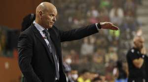 Portugal head coach, Jorge Braz, during their qualifying 2024 World Futsal Championship match with Lituania held at Loule, Portugal, 9th November 2022. LUIS FORRA/LUSA