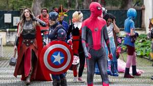 Figurantes exibindo uniformes de heróis da banda desenhada ,durante a apresentação do programa da Comic Con Portugal, considerado o maior encontro da cultura pop da União Europeia, nas diferentes áreas que compõem o evento, como Cinema &amp; TV, BD e Literatura, Gaming, Cosplay, o evento realiza-se de 8 a 10 de dezembro no Parque das Nações, em Lisboa, 06 dezembro 2022.    MANUEL DE ALMEIDA/LUSA