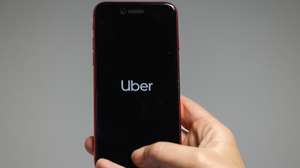 Aplicação da Uber num telemóvel, Lisboa 16 de abril de 2024. TIAGO PETINGA/LUSA
