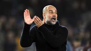 epa11712252 Manchester City manager Pep Guardiola gestures after losing the English Premier League soccer match between Brighton &amp; Hove Albion and Manchester City, in Brighton, Britain, 09 November 2024.  EPA/DANIEL HAMBURY EDITORIAL USE ONLY. No use with unauthorized audio, video, data, fixture lists, club/league logos, 'live' services or NFTs. Online in-match use limited to 120 images, no video emulation. No use in betting, games or single club/league/player publications.