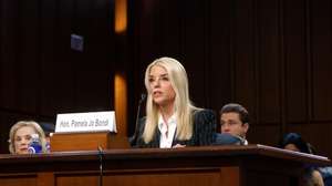 epa11826703 Pam Bondi, US President-elect Donald J. Trump's nominee for Attorney General, attends a confirmation hearing at the Senate Judiciary Committee at the US Capitol in Washington, DC, USA, 15 January 2025. Senators are holding a number of confirmation hearings on Cabinet nominees made by Trump during his week.  EPA/WILL OLIVER
