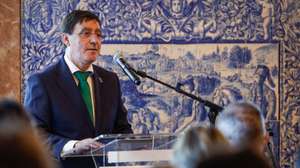 O presidente do Comité Paralímpico Português, José Manuel Lourenço, intervém durante a cerimónia de posse dos órgãos sociais do Comité Paralímpico de Portugal, em Lisboa, 26 de março de 2025. ANTÓNIO PEDRO SANTOS/LUSA