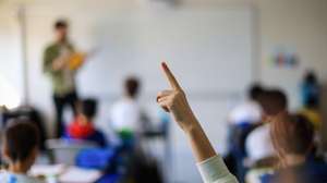 Alunos do Grande Colégio Universal, Porto, 27 de março de 2025. O Grande Colégio Universal (Porto) foi a escola onde os alunos tiveram as melhores notas nos exames nacionais de 2024. Nos 191 exames realizados no ano passado, o Grande Colégio Universal alcançou uma média de 16,51 (numa escala de zero a 20), sendo a média das notas internas 17,05. (ACOMPANHA TEXTO DO DIA 04 DE ABRIL 2025). JOSÉ COELHO/LUSA