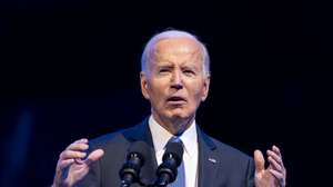 epa11829302 US President Joe Biden delivers remarks at a Department of Defense Commander in Chief Farewell Ceremony at Joint Base Myers-Henderson Hall in Arlington, Virginia, USA, on 16 January 2025.  EPA/BONNIE CASH / POOL