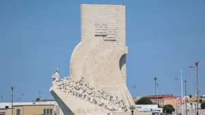 Vista do rio do padrão dos Descobrimentos  em Lisboa, 24 de julho de 2023. TIAGO PETINGA/LUSA