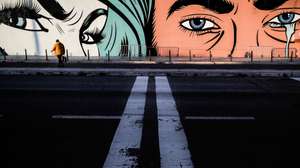 O novo mural do artista britânico D*Face no âmbito da edição de 2021 do Muro (Festival de Arte Urbana de Lisboa), em Lisboa, 24 de novembro de 2020. (ACOMPANHA TEXTO DO DIA 25 DE NOVEMBRO DE 2020) MÁRIO CRUZ/LUSA