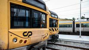 Na estação da CP de Coimbra-B não circulam comboios e as bilheteiras estão encerradas devido à greve dos trabalhadores da CP convocada pelo Sindicato Ferroviário da Revisão Comercial Itinerante (SFRCI), em Coimbra, 8 de maio de 2025. PAULO NOVAIS/LUS