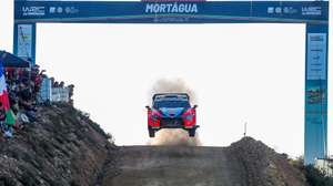 Ott Tanak of Estonia drives his Hyundai i20 N Rally 1 during the SS2–Mortagua of the Rally Portugal 2025 of the Rally Portugal 2025 as part of the World Rally Championship (WRC) in Mortagua, Portugal, 16 May 2025. PAULO NOVAIS/LUSA