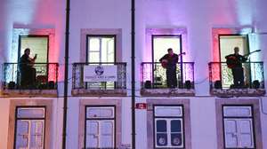 A trio of guitarrists perform live during the first day of the 'Festival Caixa Alfama' in Lisbon that runs untill September 20th. The festival will showcase more than forty fado singers from different generations in various locations in the Alfama Lisbon neighborhood, 20 September 2014, in Lisbon Portugal. JOSE SENA GOULAO/LUSA