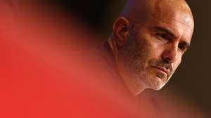epa12383174 Chelsea's head coach Enzo Maresca attends a press conference in Munich, Germany, 16 September 2025. Chelsea FC faces Bayern Munich in their UEFA Champions League soccer match on 17 September.  EPA/ANNA SZILAGYI