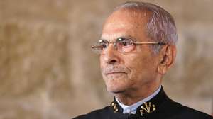 O Presidente de Timor-Leste, José Ramos-Horta, durante a cerimónia de atribuição do doutoramento doutor honoris causa' pela Universidade do Minho (UMinho), em Braga, 07 de outubro de 2025. José Ramos-Horta, laureado com Prémio Nobel da Paz em 1996, recebe o título de 'doutor honoris causa' em Ciência Política e Relações Internacionais pelo seu papel na "defesa dos direitos humanos e da autodeterminação dos povos e pela sua extraordinária contribuição para a independência, a paz e a democracia em Timor-Leste”.HUGO DELGADO/LUSA
