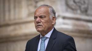 O Procurador-geral da República, Amadeu Guerrda, à chegada para a cerimónia comemorativa dos 40 anos da adesão de Portugal à Comunidade Económica Europeia (CEE), no Mosteiro dos Jerónimos, em Lisboa, 12 de junho de 2025. JOSÉ SENA GOULÃO/LUSA