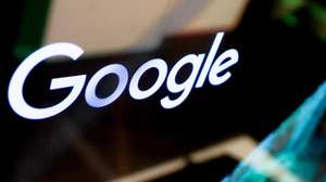 epa12518669 Google logo is seen during a press conference held by Google on the investment plan for Germany, in Berlin, Germany 11 November 2025.  EPA/Filip Singer