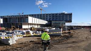 Edifício do futuro Hospital Central do Alentejo, em construção, em Évora, 18 de novembro de 2025. NUNO VEIGA/LUSA