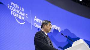epa12663737 He Lifeng, Vice-Premier of the People’s Republic of China, speaks during a session in the Congress Hall at the 56th annual meeting of the World Economic Forum (WEF) in Davos, Switzerland, 20 January 2026. The meeting, held under the theme 'A Spirit of Dialogue,' brings together entrepreneurs, scientists, and corporate and political leaders and runs from 19 to 23 January.  EPA/GIAN EHRENZELLER