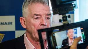epa12648294 Ryanair CEO Michael O'Leary speaks during a press conference in Brussels, Belgium, 14 January 2026. Ryanair announced in December 2025 that it will cut 1 million seats from its Brussels schedule for the Winter 2026/27 season due to rising costs, warning that the cuts could extend into the summer season. While the Belgian government plans to hike aviation taxes by 500 percent by January 2027, other EU nations, including Sweden, Hungary, Italy, and Slovakia, are moving to abolish these taxes.  EPA/OLIVIER MATTHYS