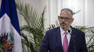 epa12714794 Haiti's Prime Minister, Alix Didier Fils-Aime, speaks after assuming the duties of the country's Executive Branch in Port-au-Prince, Haiti, 07 February 2026. Prime Minister Alix Didier Fils-Aime said he was aware of the responsibilities he assumes as he takes executive power and pledged to get to work immediately.  EPA/Mentor David Lorens