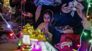 epa12752235 A Palestinian vendor sells traditional lanterns called 'fanous' in a market before the holy month of Ramadan in Gaza City, 17 February 2026.  Muslims observe Ramadan by fasting from sunrise to sunset, and the month, ninth in the Islamic calendar, is believed to commemorate the revelation of the first verses of the Koran during its last ten nights.  EPA/MOHAMMED SABER