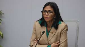 epaselect epa12818028 Venezuela's acting president, Delcy Rodriguez, attends a meeting with her cabinet and Colombian ministers in Caracas, Venezuela, 13 March 2026. President Rodriguez received a delegation of Colombian ministers to discuss the bilateral agenda on security, energy, trade and tourism after a planned meeting with Colombian President Gustavo Petro was canceled.  EPA/Miguel Gutiérrez