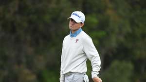 epa12573507 Daniel Rodrigues of Portugal reacts after playing a shot on the 4th hole during round three of the Australian Open Golf tournament at the Royal Melbourne Golf Club in Melbourne, Australia, 06 December 2025.  EPA/JAMES ROSS NO ARCHIVING, EDITORIAL USE ONLY AUSTRALIA AND NEW ZEALAND OUT