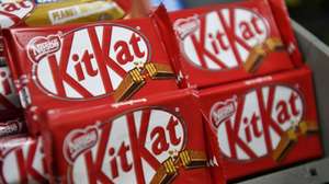 epa06909670 Four-fingered KitKat chocolate wafer bars are for sale in London, Britain, 25 July 2018. The European Court of Justice on 25 July 2018 dismissed an appel by Swiss confectionary company Nestle to register the shape of its four-finger Kit Kat as its trademark. It was only trademarkable if its shape was distinctive in all EU countries, which is not the case in Norway. Nestle has been trying since 2002 to establish a European trademark for their KitKat chocolate.  EPA/NEIL HALL