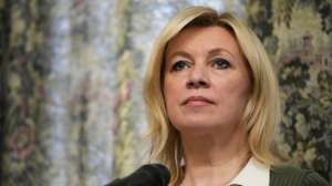 epa12867417 Russian Foreign Ministry spokeswoman Maria Zakharova attends a joint press conference with Egyptian Foreign Minister Badr Abdelatty and his Russian counterpart Sergey Lavrov (both not pictured) after their meeting in Moscow, Russia, 03 April 2026.  EPA/PAVEL BEDNYAKOV/ POOL
