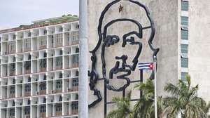 epa12903482 A view shows the building of the Ministry of the Interior of Cuba in Havana, Cuba, 20 April 2026. Dialogue between Washington and Havana appears to be stalled.  EPA/Ernesto Mastrascusa