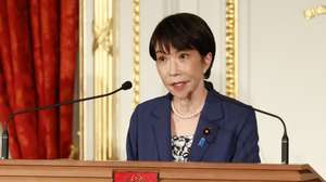 epa12999858 Japanese Prime Minister Sanae Takaichi speaks during a joint press conference with Philippine President Ferdinand Marcos Jr. (not pictured) at the Akasaka Palace state guest house in Tokyo, Japan, 28 May 2026.  EPA/Rodrigo Reyes Marin / POOL