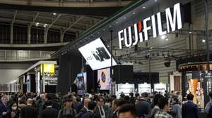 epa11171539 Visitors gather before the Fujifilm booth during the CP+ Camera and Photo Imaging Show in Yokohama, near Tokyo, Japan, 22 February 2024. The CP+ Camera and Photo Imaging Show will be open to the public until 25 February. According to data released by the Camera and Imaging Products Association (CIPA), the total shipments of digital cameras in 2023 were 7,720,505 units or 96.4 percent of the previous year. However, mirrorless cameras reached 4,832,813 units, or 118.6 percent of the total in 2023 compared to the previous year.  EPA/FRANCK ROBICHON