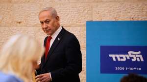 epa13175944 Israeli Prime Minister Benjamin Netanyahu casts his ballot during the Likud party primary elections in Jerusalem, 17 August 2026, ahead of Israel's general election in October.  EPA/OHAD ZWIGENBERG / POOL
