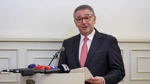 O Presidente da República, António José Seguro, discursa durante a receção nos Paços do Concelho de Vila Nova de Cerveira, 23 de agosto de 2026. MANUEL FERNANDO ARAÚJO/ LUSA
