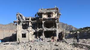 epa13071850 A damaged house at the site of Pakistani airstrikes in Mandakhel Village, Zhamkani District, Paktia Province, Afghanistan, 29 June 2026. Pakistan carried out airstrikes and launched a cross-border ground operation in eastern Afghanistan, saying the action targeted militant hideouts in the border provinces of Paktia, Paktika and Kunar following recent attacks inside Pakistan. According to Afghan government Deputy Spokesperson Hamdullah Fitrat, at least 36 people were killed and more than 163 were injured in the attack.  EPA/STRINGER