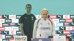 Portuguese national head coach Jorge Jesus (R) and Portugal's player Cristiano Ronaldo (L), arrive to attend a press conference at Portugal Football Summit in Oeiras, Portugal, 23 September 2026. ANTÓNIO PEDRO SANTOS/LUSA