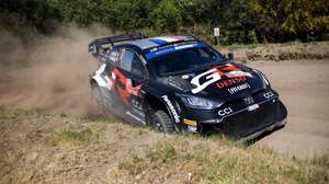 Sebastien Ogier of France drives his Toyota GR Yaris Rally 1 hybrid during the SS11 of the Rally Portugal 2024 as part of the World Rally Championship (WRC) in Montim, Guimaraes, north of Portugal, 11 May 2024. JOSE COELHO/LUSA