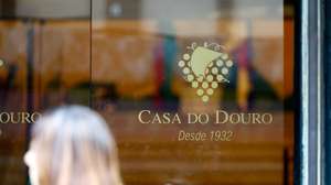 Logótipo da Casa do Douro, no Peso da Régua, 24 de junho de 2025. PEDRO SARMENTO COSTA/LUSA